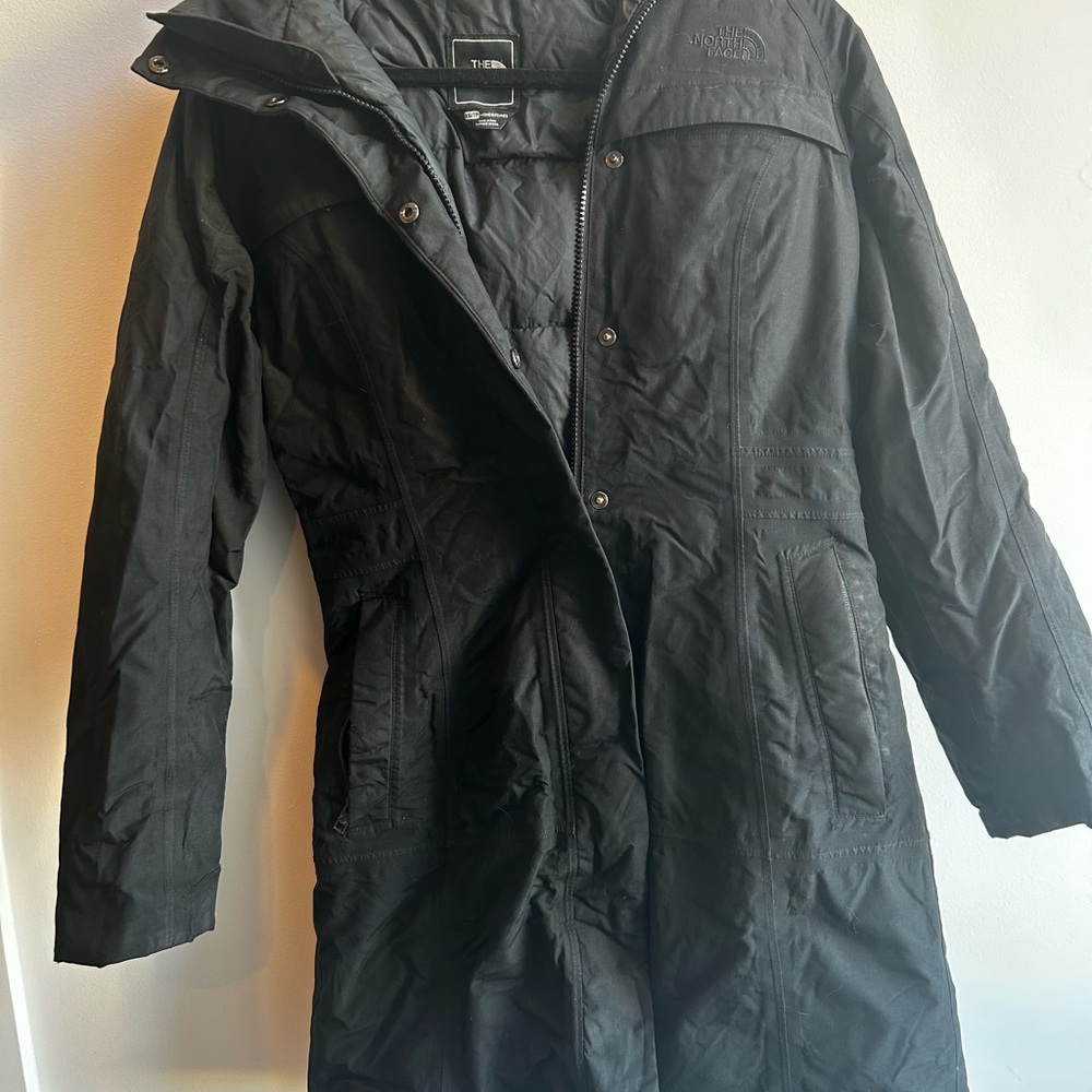 The North Face Black Long Parka Jacket outdoor waterproof cold weather winter